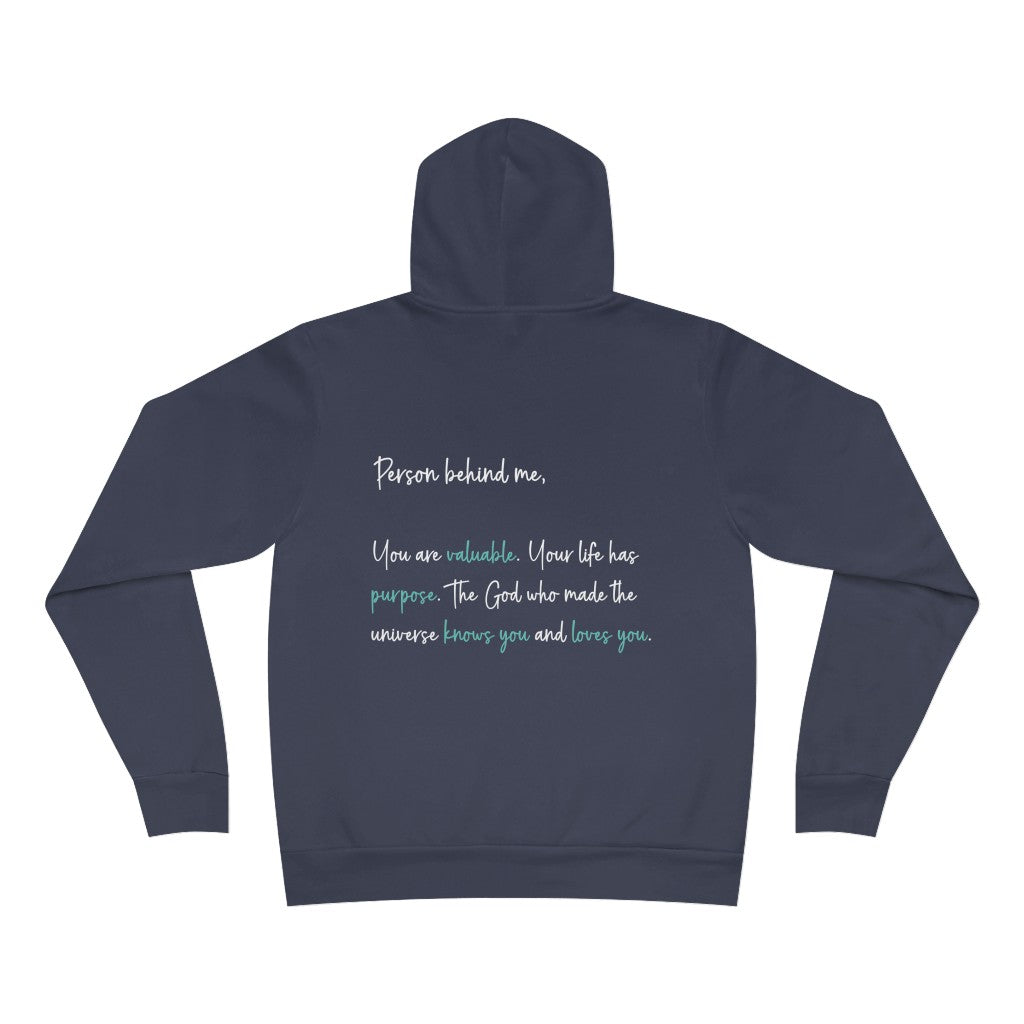 Person Behind Me | Let Me Tell You About My Jesus | Premium Hoodie