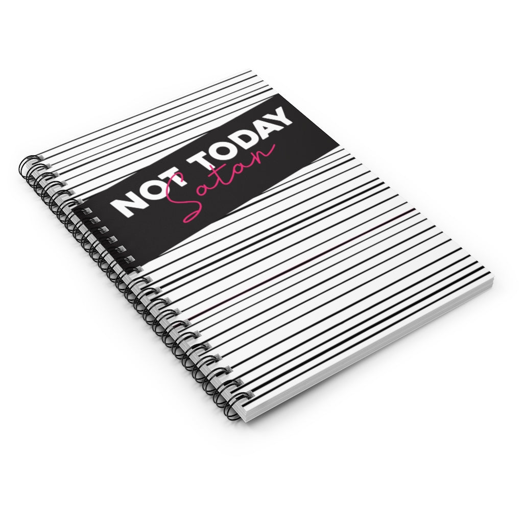 Not Today Satan Spiral Notebook