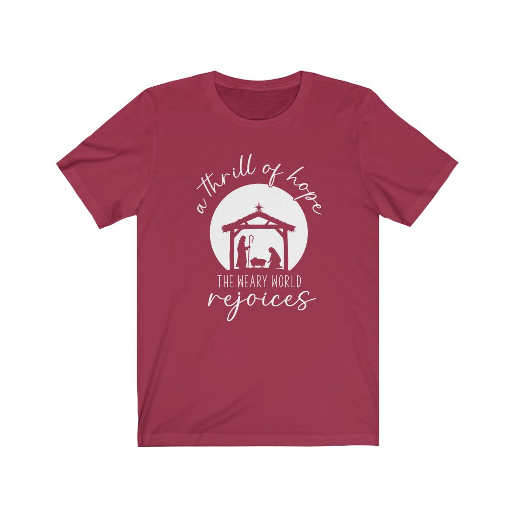 A Thrill of Hope | O Holy Night Short Sleeve Shirt