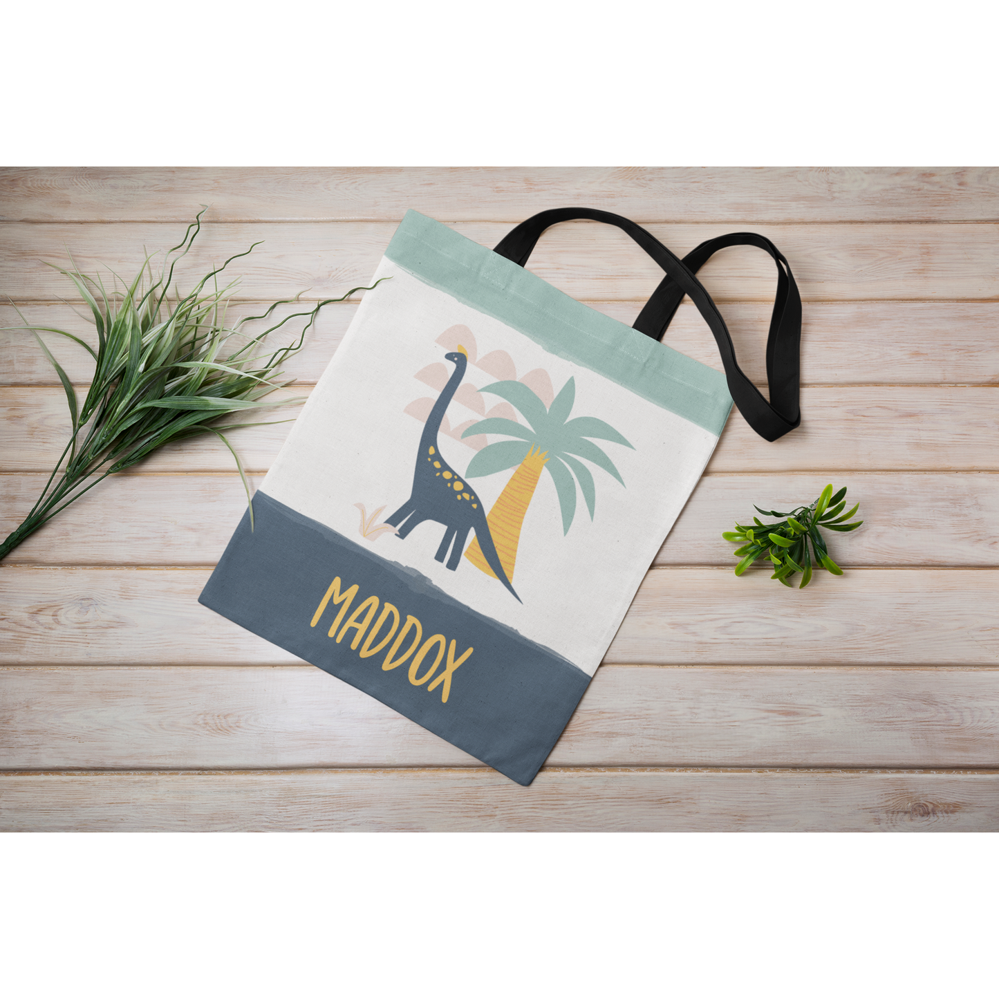 Customizable Dino Tote Bag