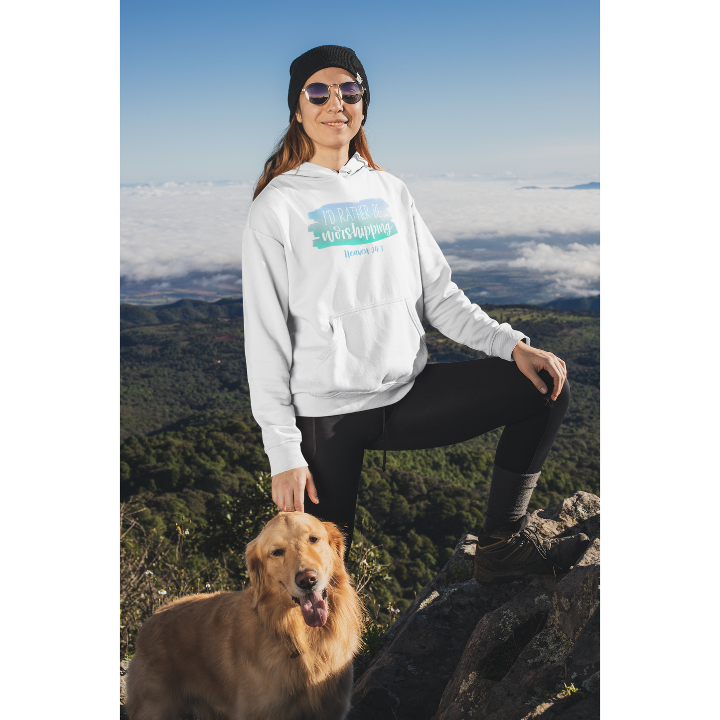 I'd Rather Be Worshipping - Heaven 24:7 Hoodie