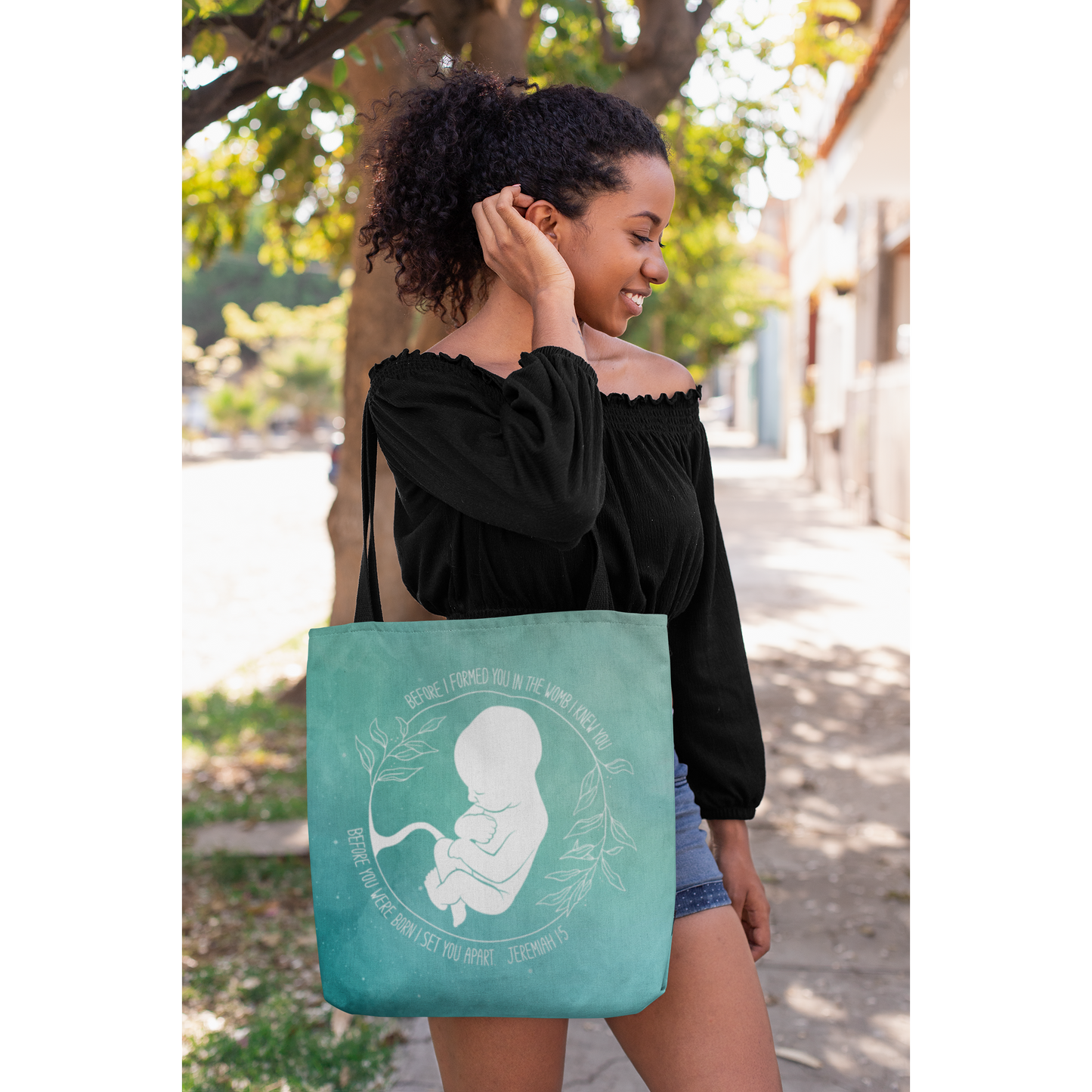 Jeremiah 1:5  | Pro-Life Tote Bag for Women