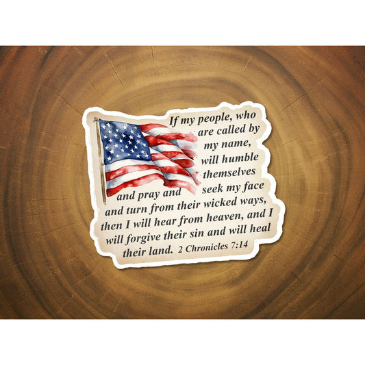 I Will Heal Their Land | Vinyl Christian Sticker