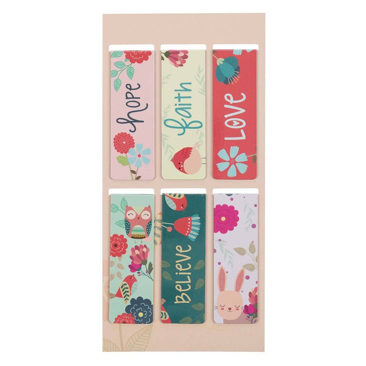 Magnetic Bookmark Set | Love, Faith & Hope