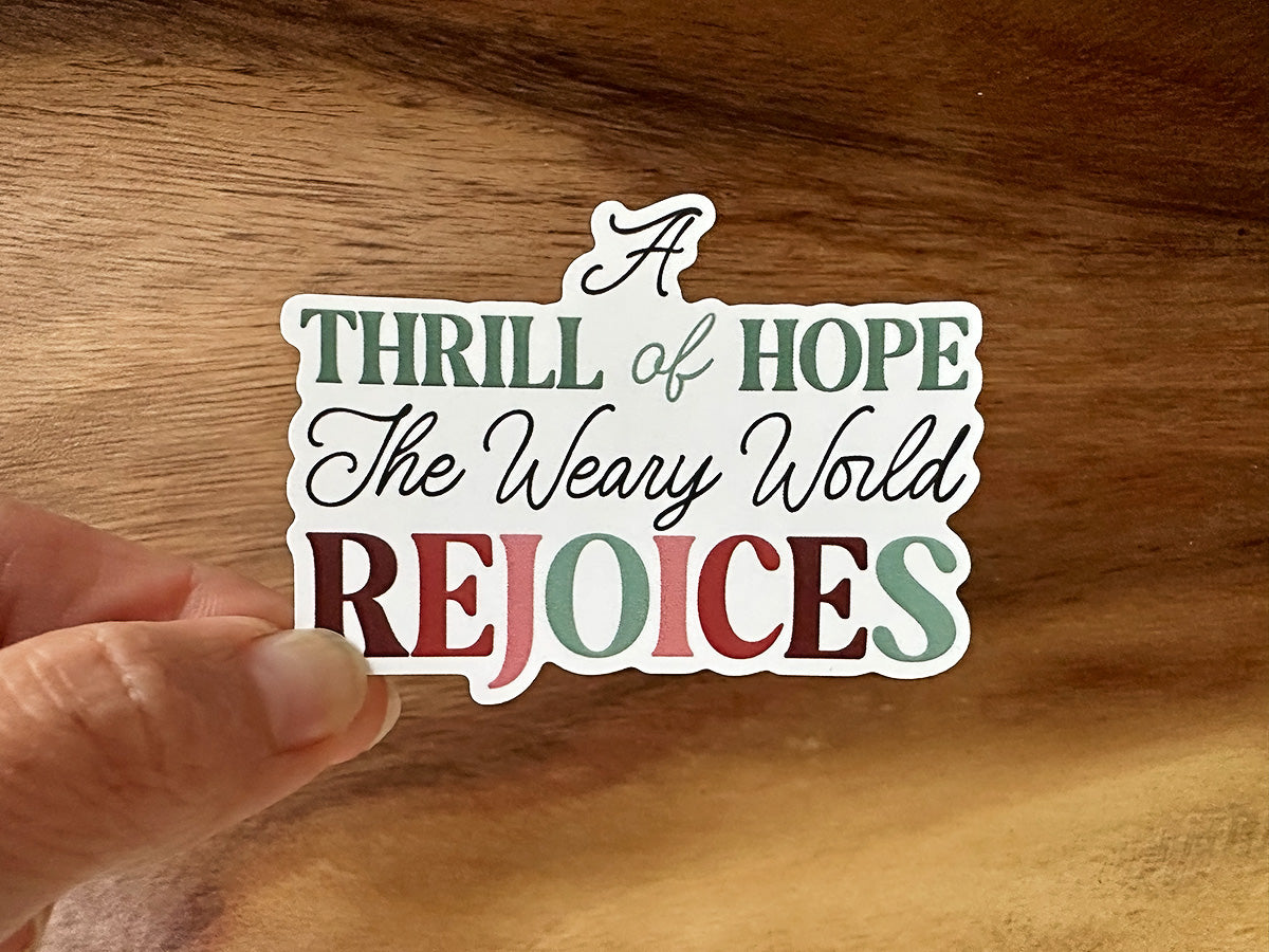 A Thrill of Hope | Christmas Sticker