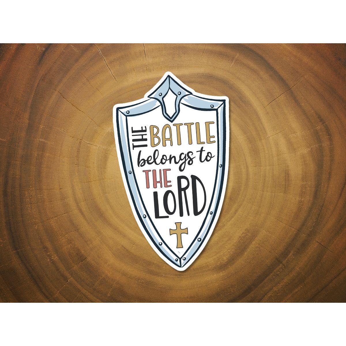 The Battle Belongs to the Lord | Vinyl Christian Sticker