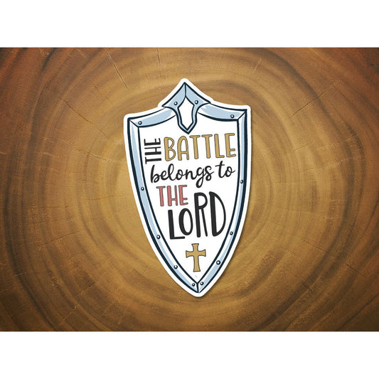 The Battle Belongs to the Lord | Vinyl Christian Sticker