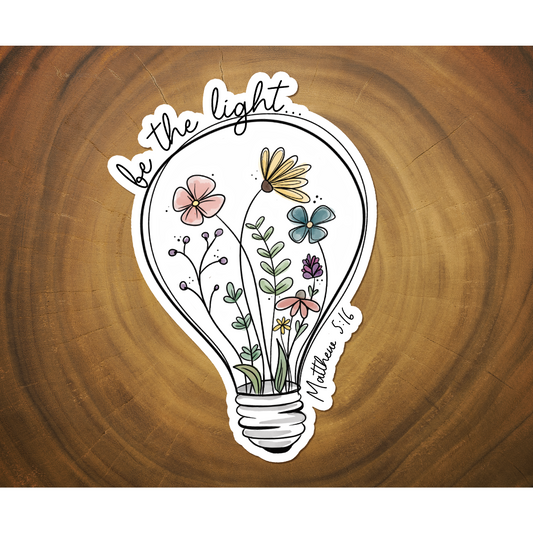 Be the Light | Vinyl Christian Sticker