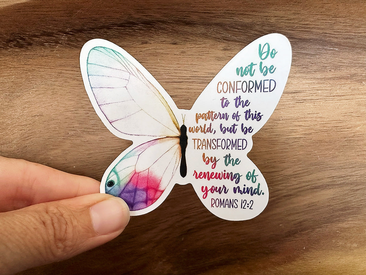 Be Transformed | Romans 12:2 Scripture Sticker
