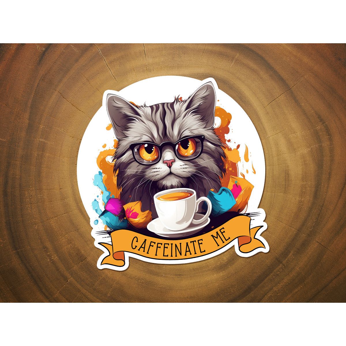 Caffeinate Me | Funny Vinyl Sticker