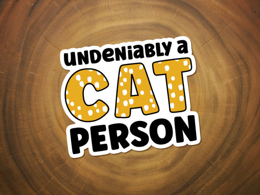 Cat Person | Waterproof Vinyl Sticker