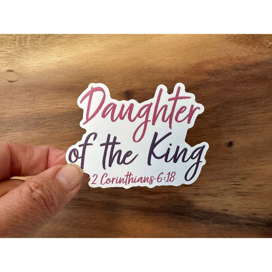 Daughter of the King | Christian Sticker with Scripture