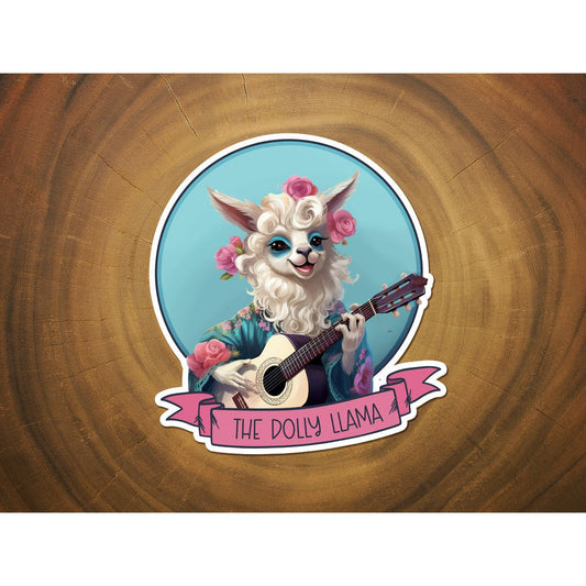 The Dolly Llama | Funny Vinyl Sticker