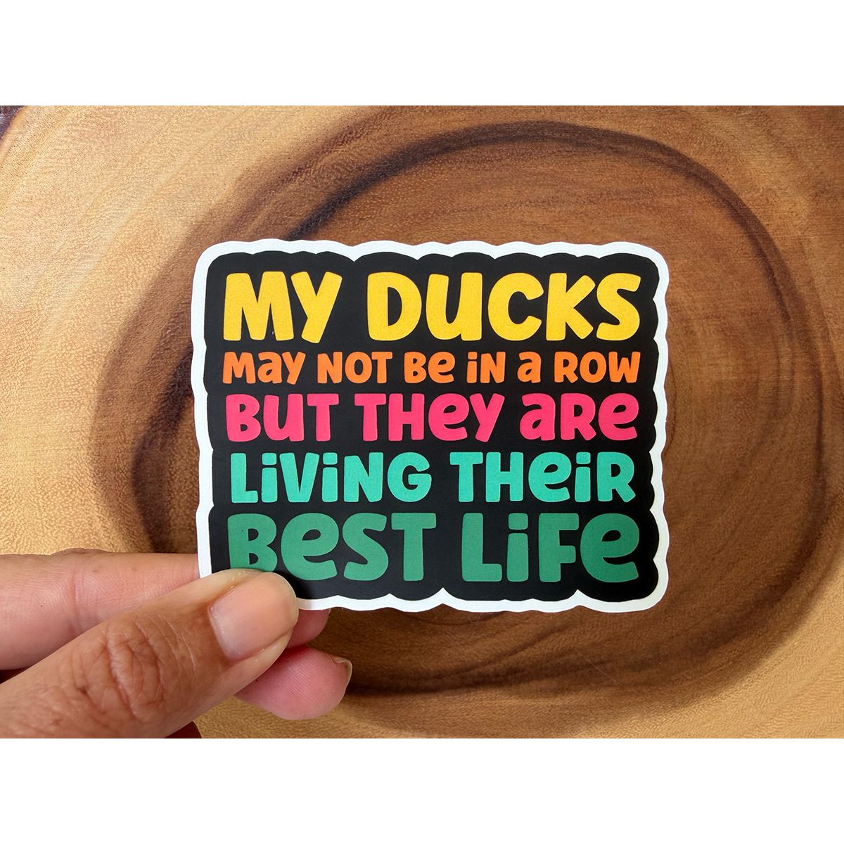 My Ducks Are Living Their Best Life | Funny Sticker