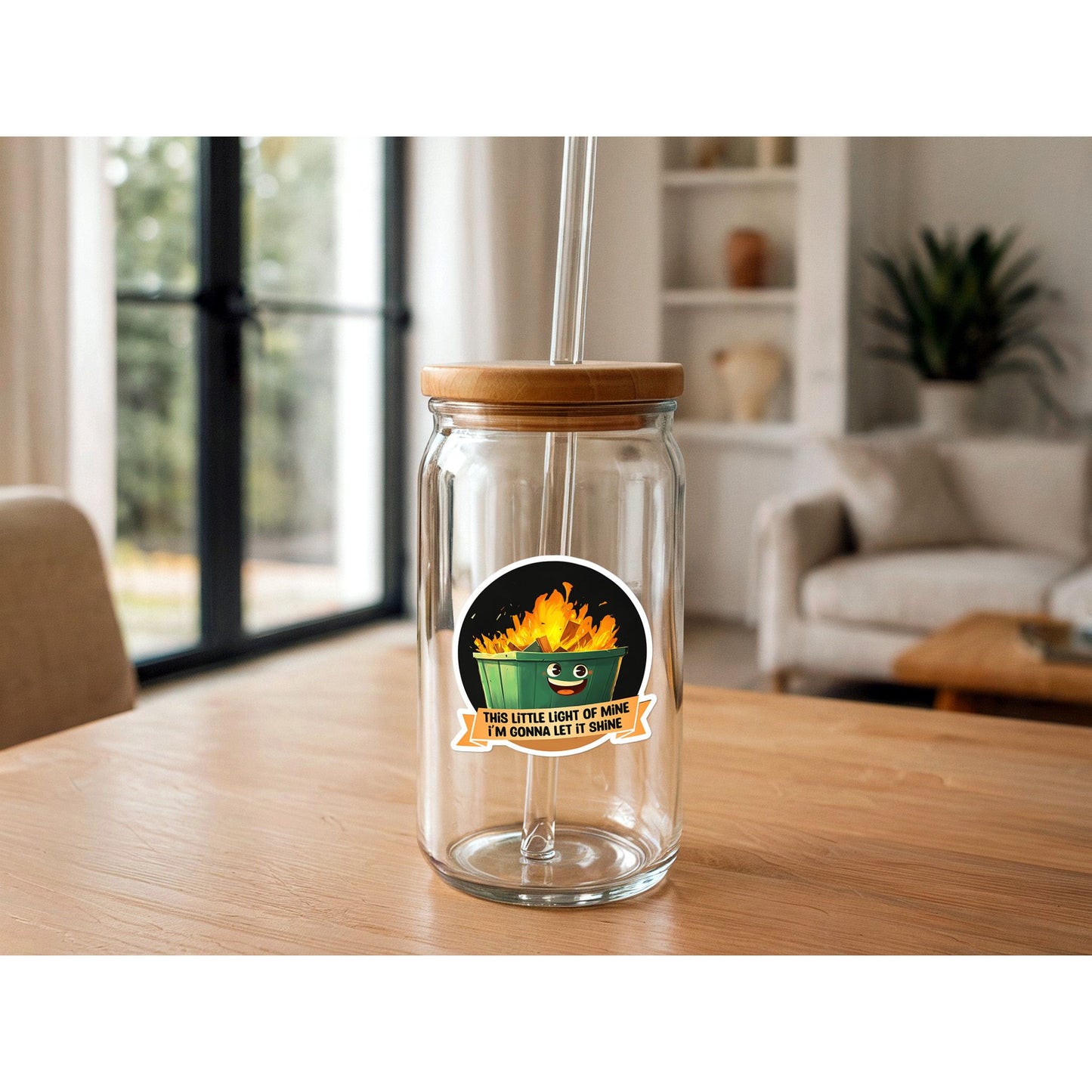 Dumpster Fire | This Little Light of Mine | Vinyl Christian Sticker