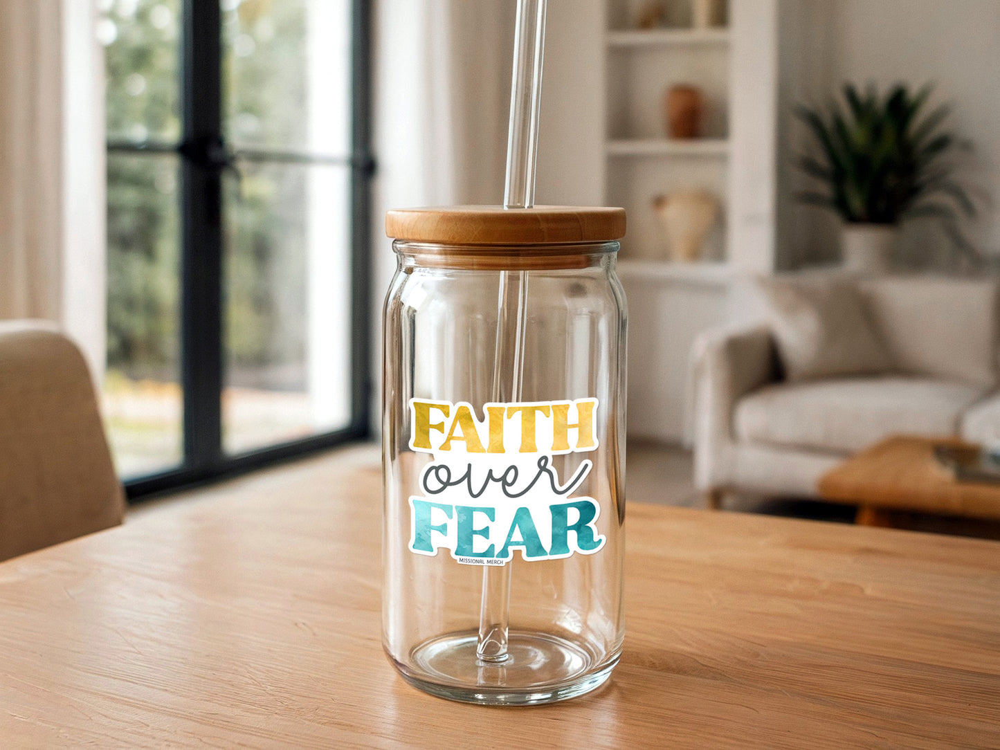 Faith Over Fear | Christian Sticker
