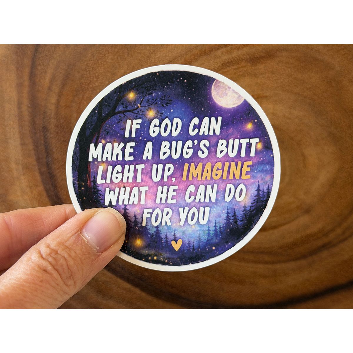Fireflies Sticker | Funny Christian Sticker