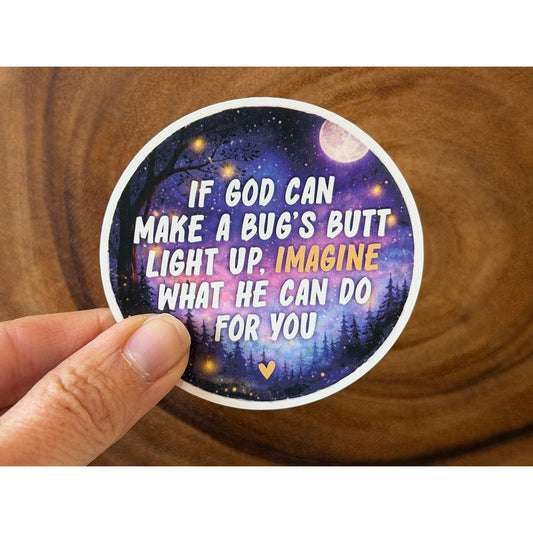 Fireflies Sticker | Funny Christian Sticker