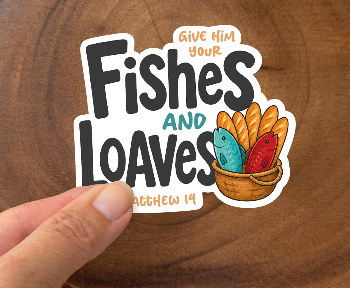 Fishes and Loaves | Christian Sticker