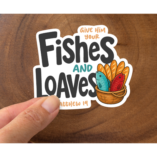 Fishes and Loaves | Christian Sticker