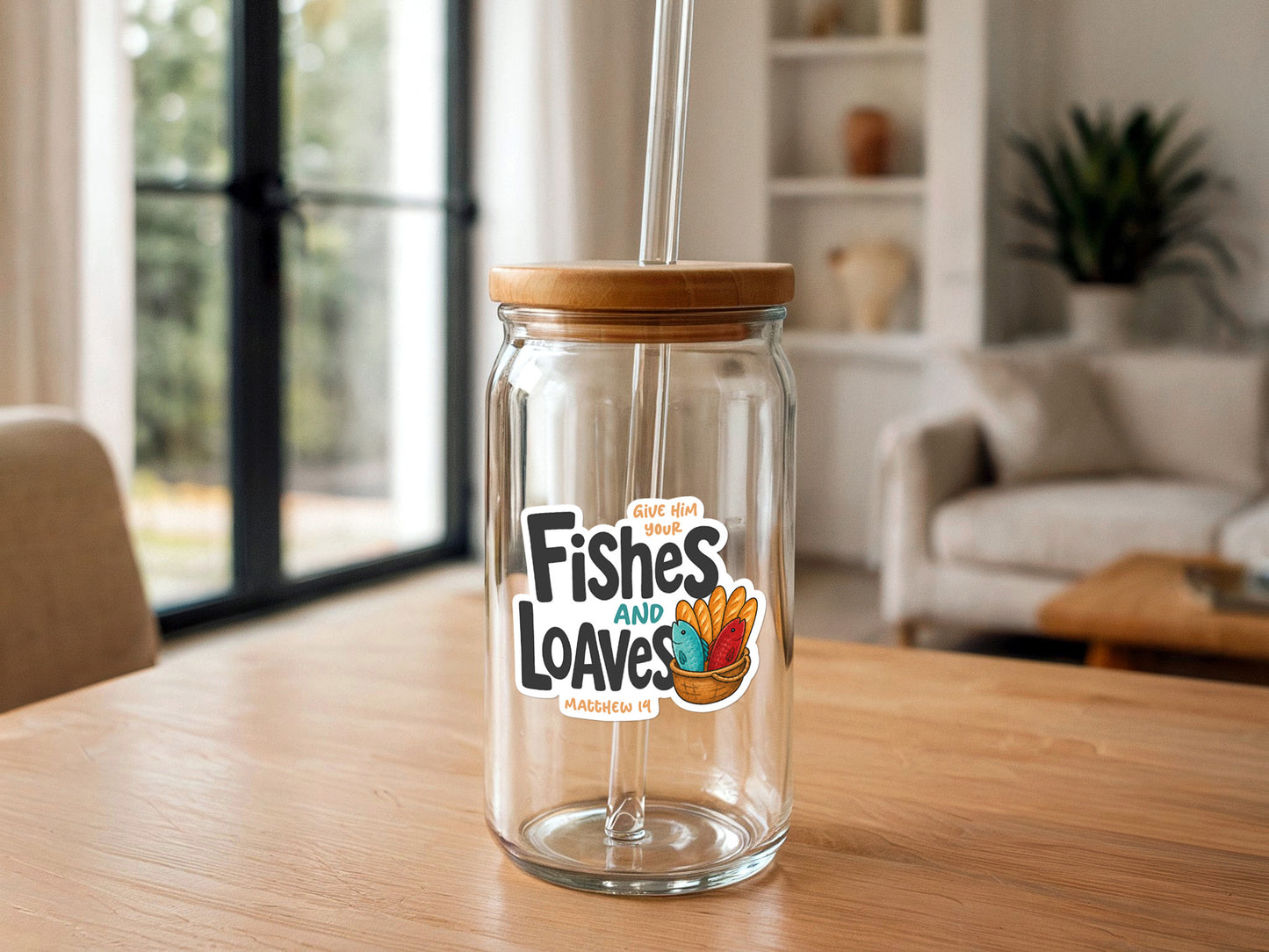 Fishes and Loaves | Christian Sticker