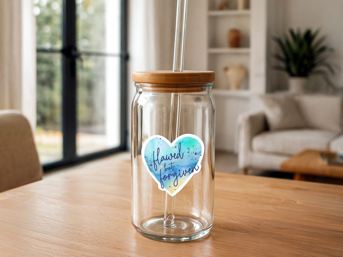 Flawed But Forgiven | Vinyl Christian Sticker