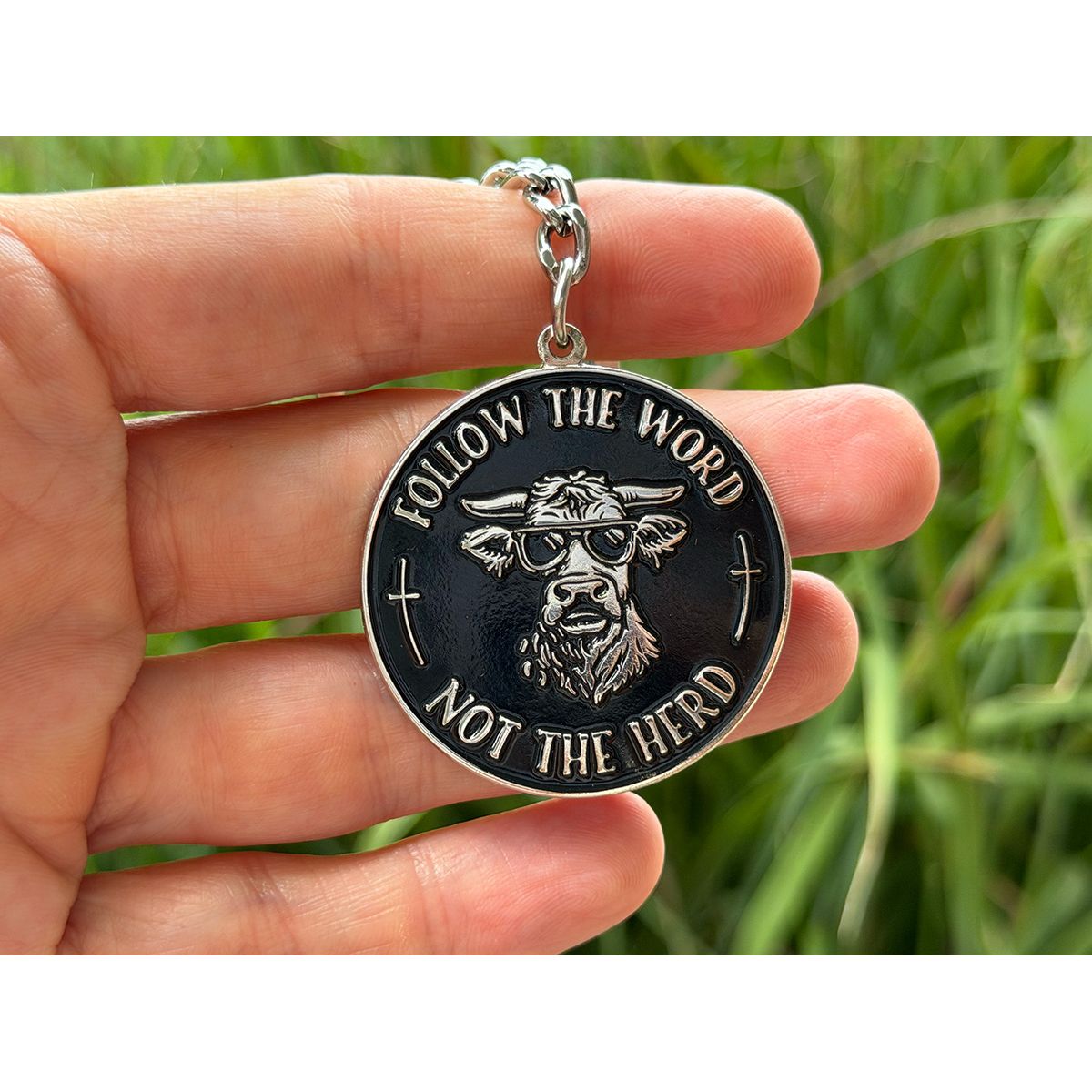 Keychain | Follow The Word, Not The Herd | Enamel