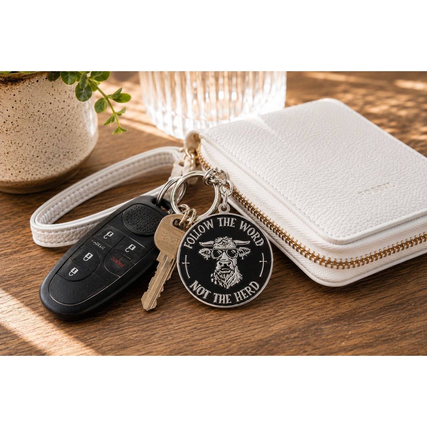 Keychain | Follow The Word, Not The Herd | Enamel