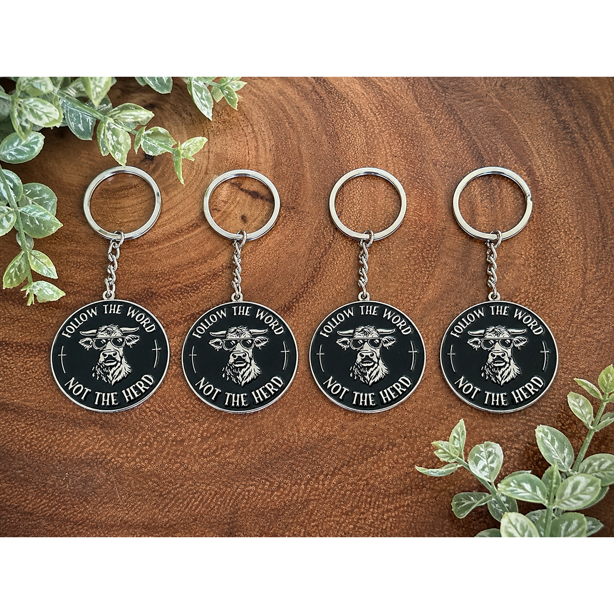 Wholesale Keychains | Follow The Word, Not The Herd | Enamel (Case of 4)