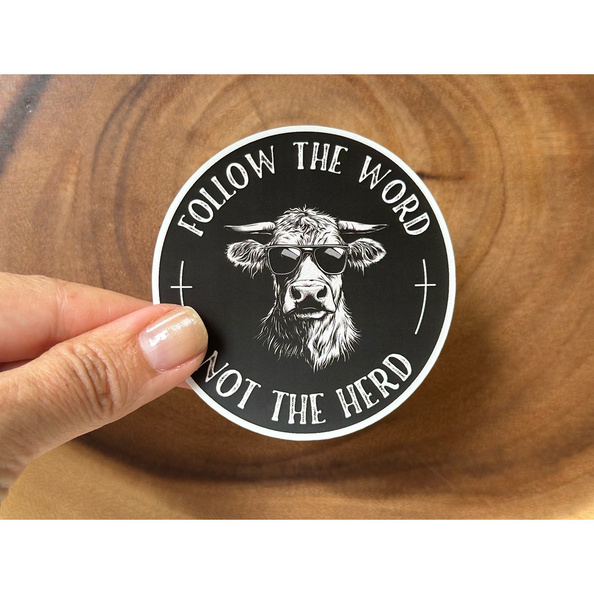 Follow the Word, Not the Herd | Vinyl Christian Sticker