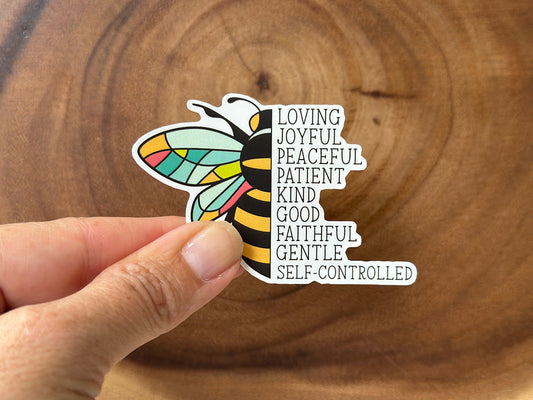 Fruits of the Spirit Christian Sticker | Bee Sticker