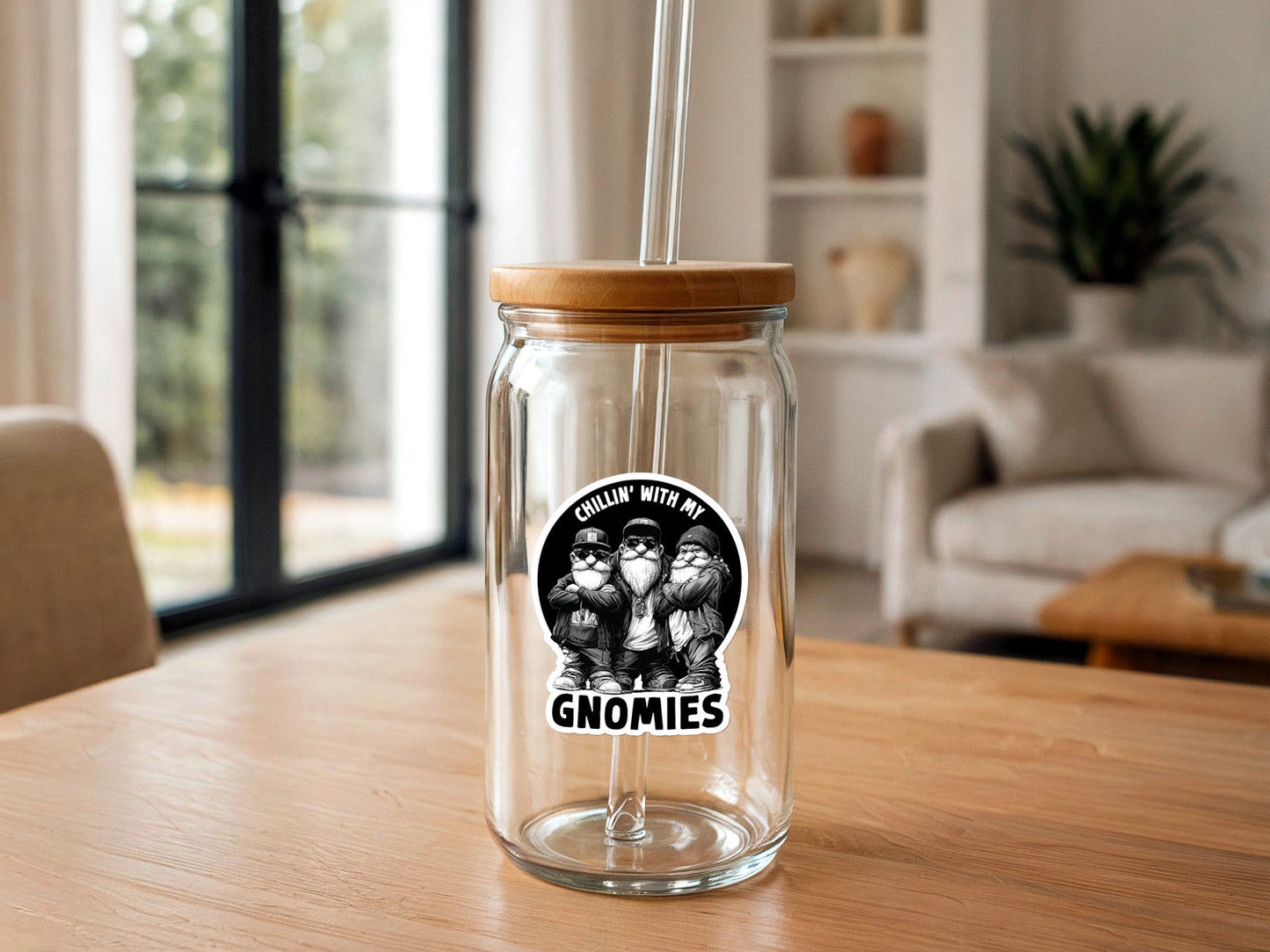 Chillin' With My Gnomies | Funny Sticker