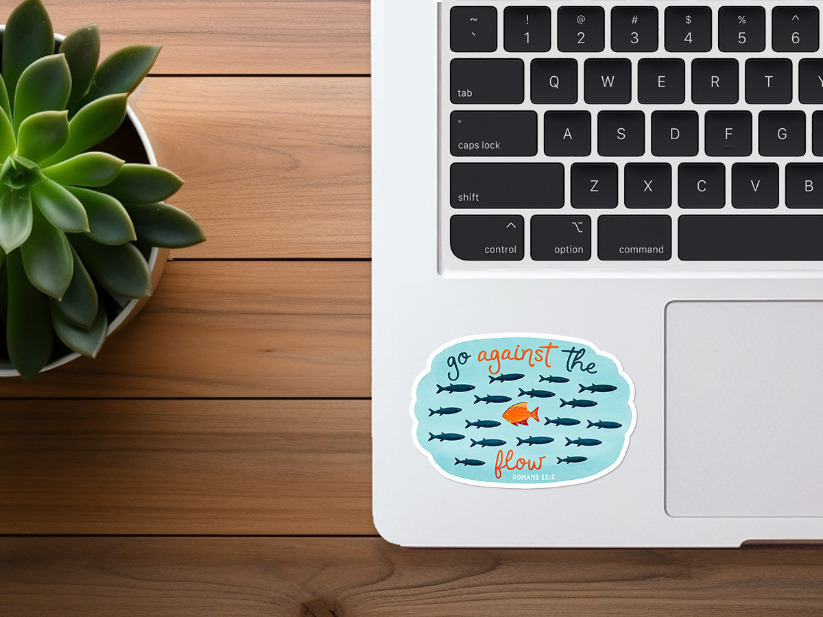 Go Against The Flow | Christian Sticker