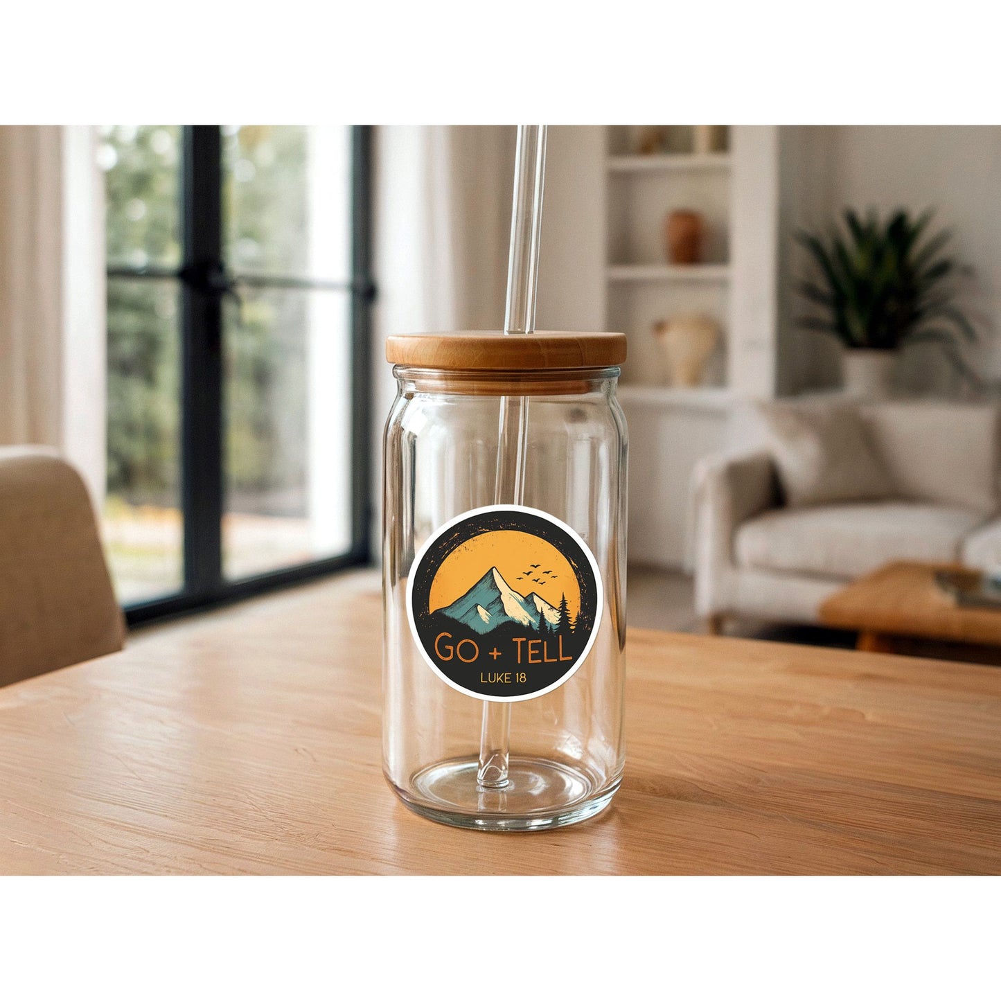 Go Tell It On The Mountain | Luke 1:8 Scripture Sticker