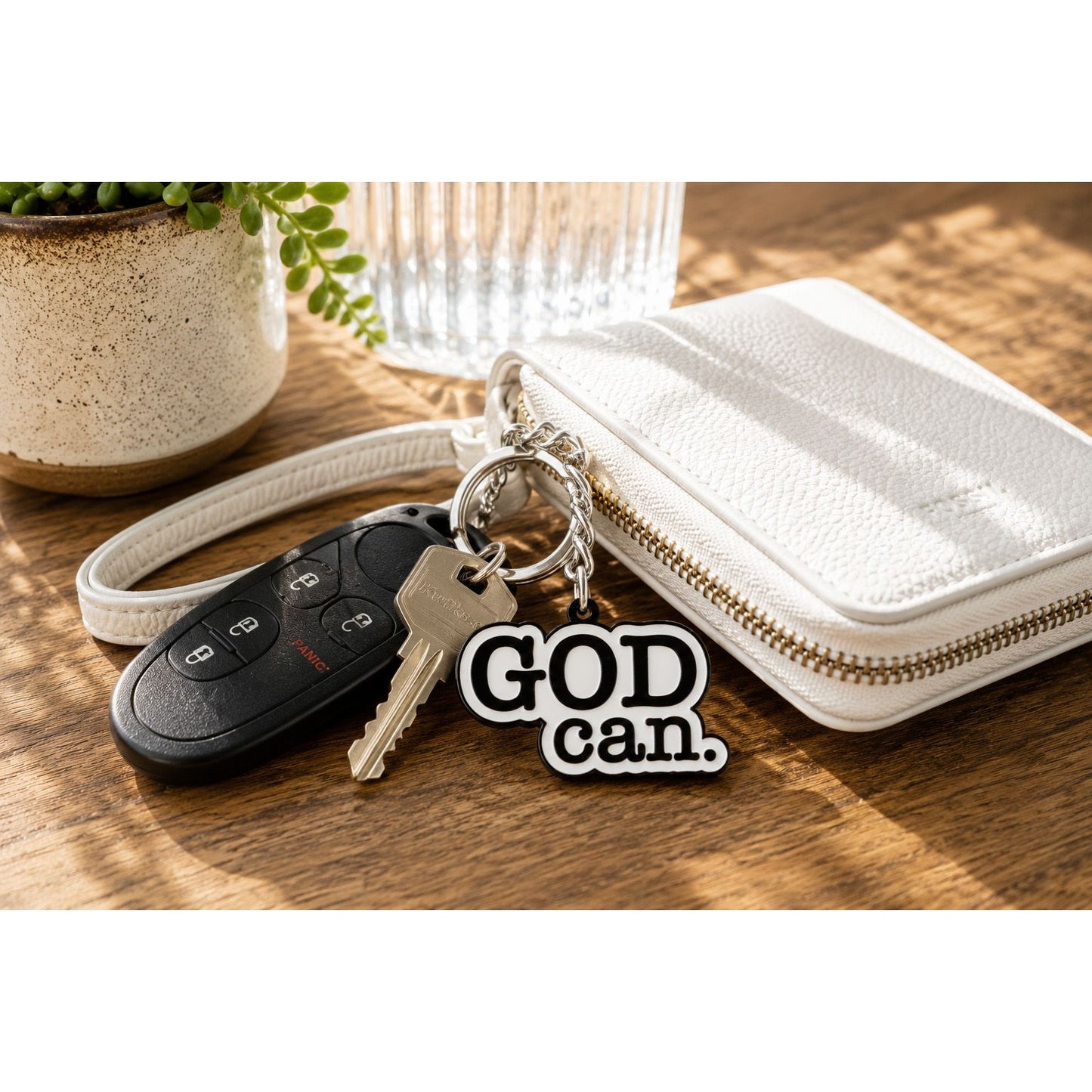 Keychain | God Can. | Enamel
