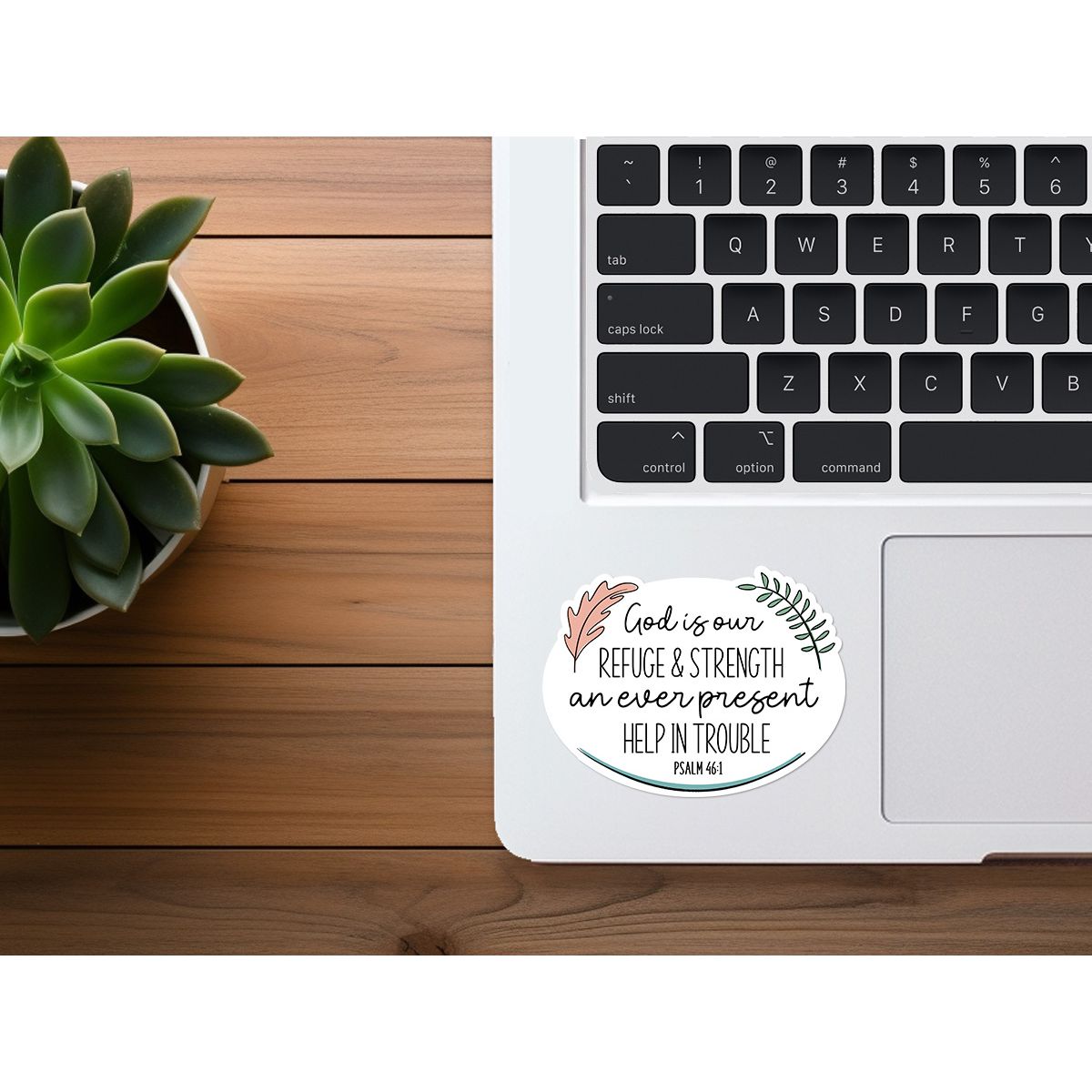 God Is Our Refuge | Christian Sticker | Scripture