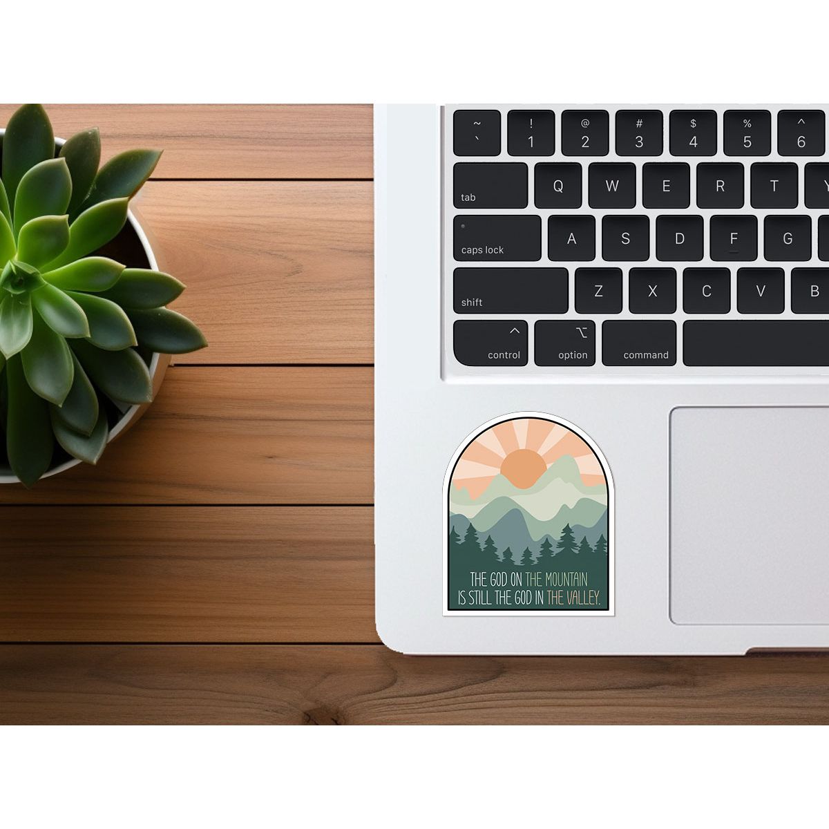 God Of The Mountain | Vinyl Christian Sticker