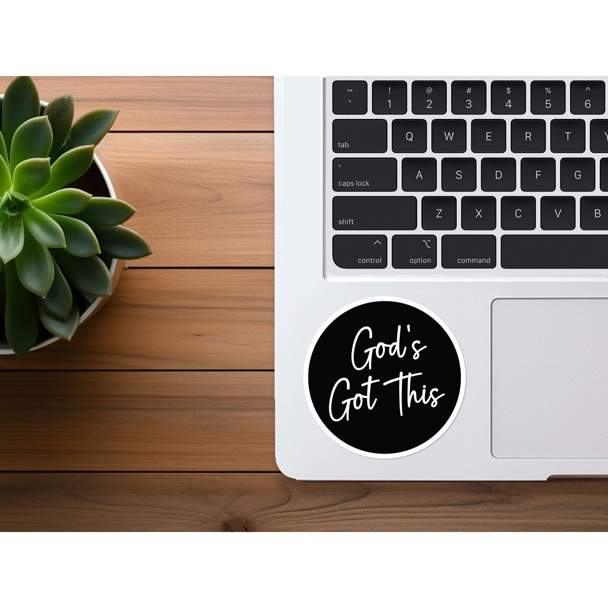 God's Got This | Black & White Christian Sticker