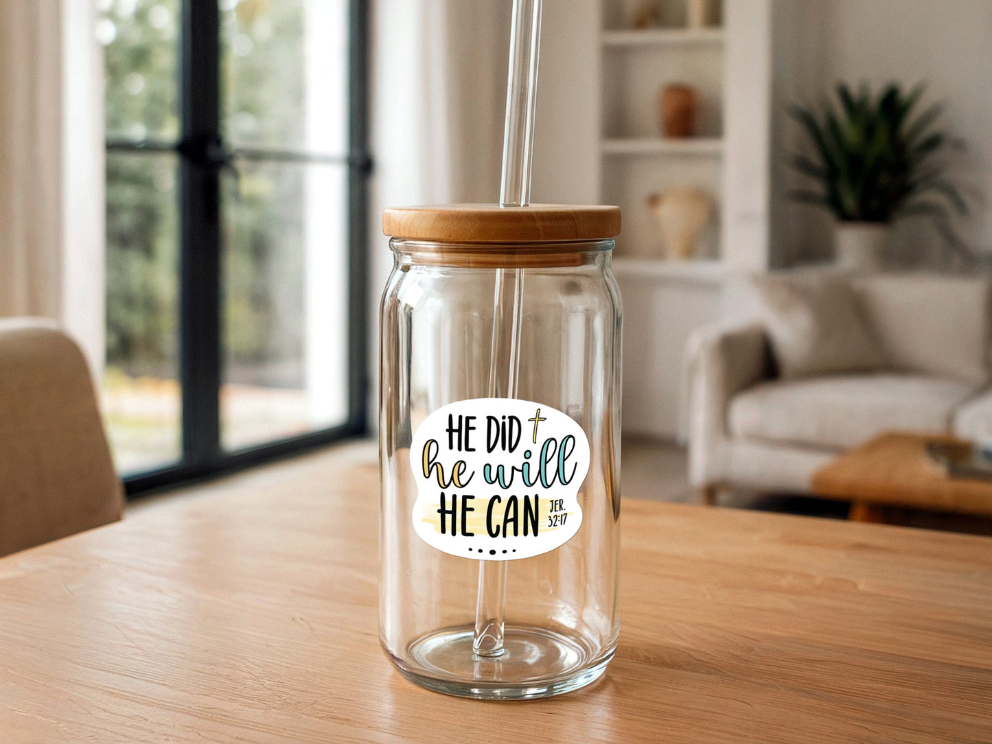 He Did, He Will, He Can | Vinyl Christian Sticker