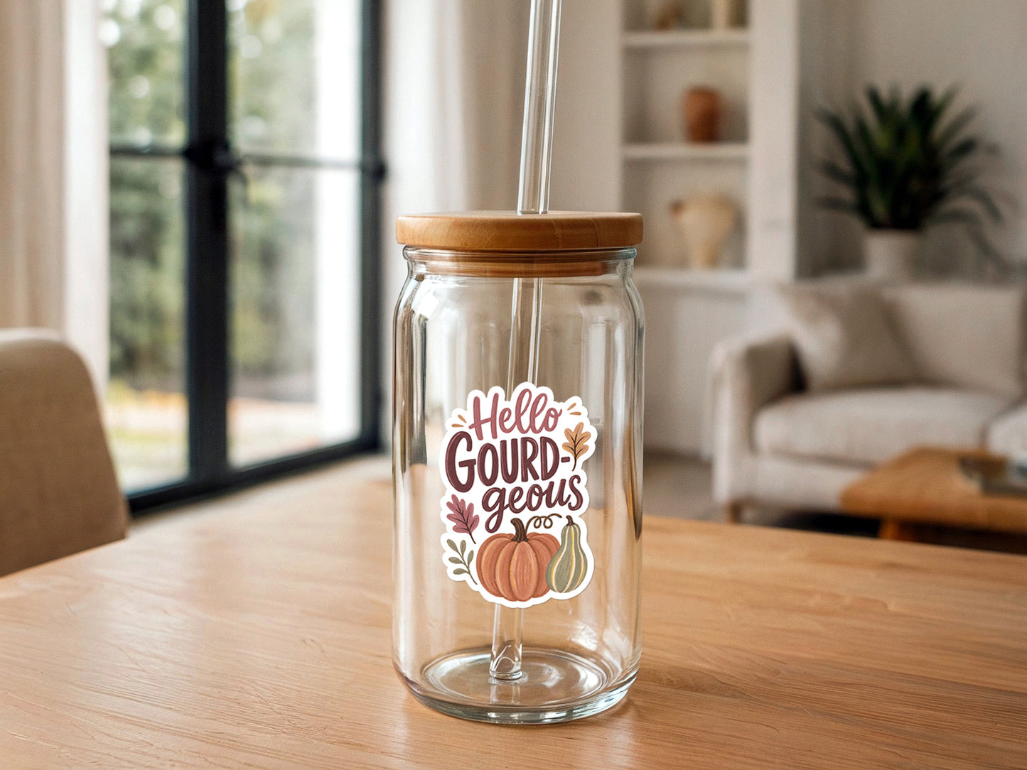 Hello GOURD-geous | Fall Sticker