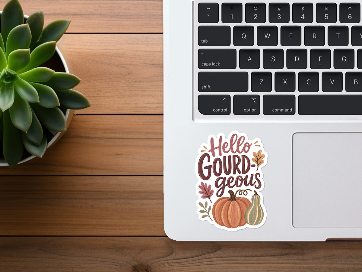 Hello GOURD-geous | Fall Sticker