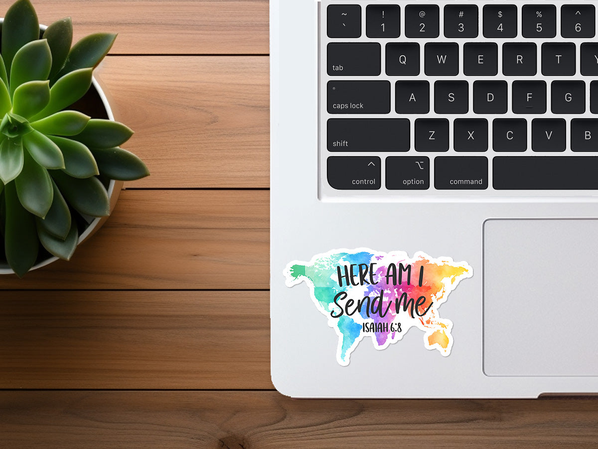 Here Am I, Send Me | Christian Sticker | Missions