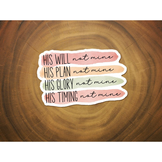 His Not Mine | Vinyl Christian Sticker