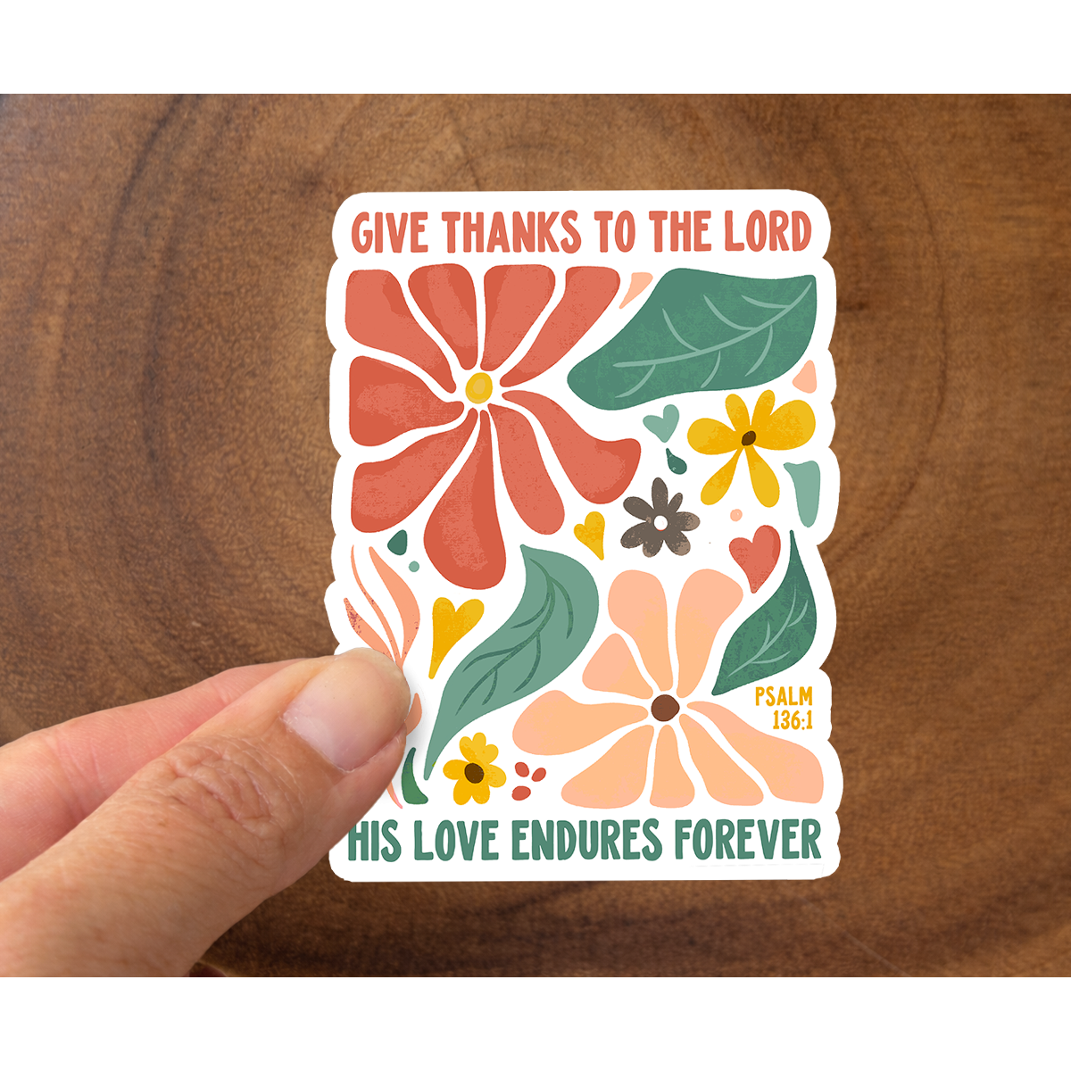 His Love Endures Forever | Christian Sticker