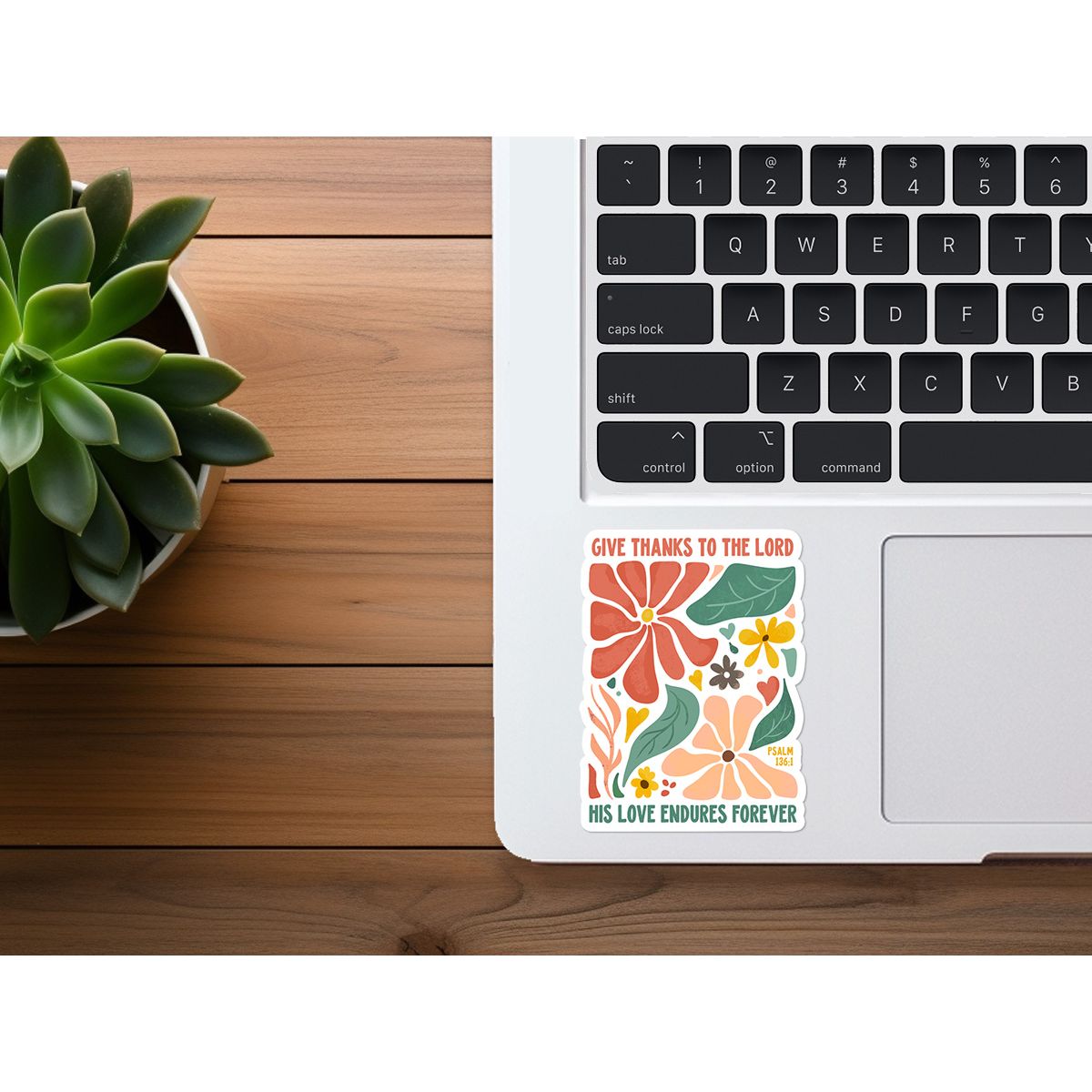 His Love Endures Forever | Christian Sticker