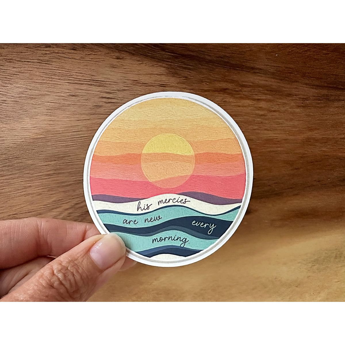 His Mercies Are New Every Morning | Vinyl Christian Sticker