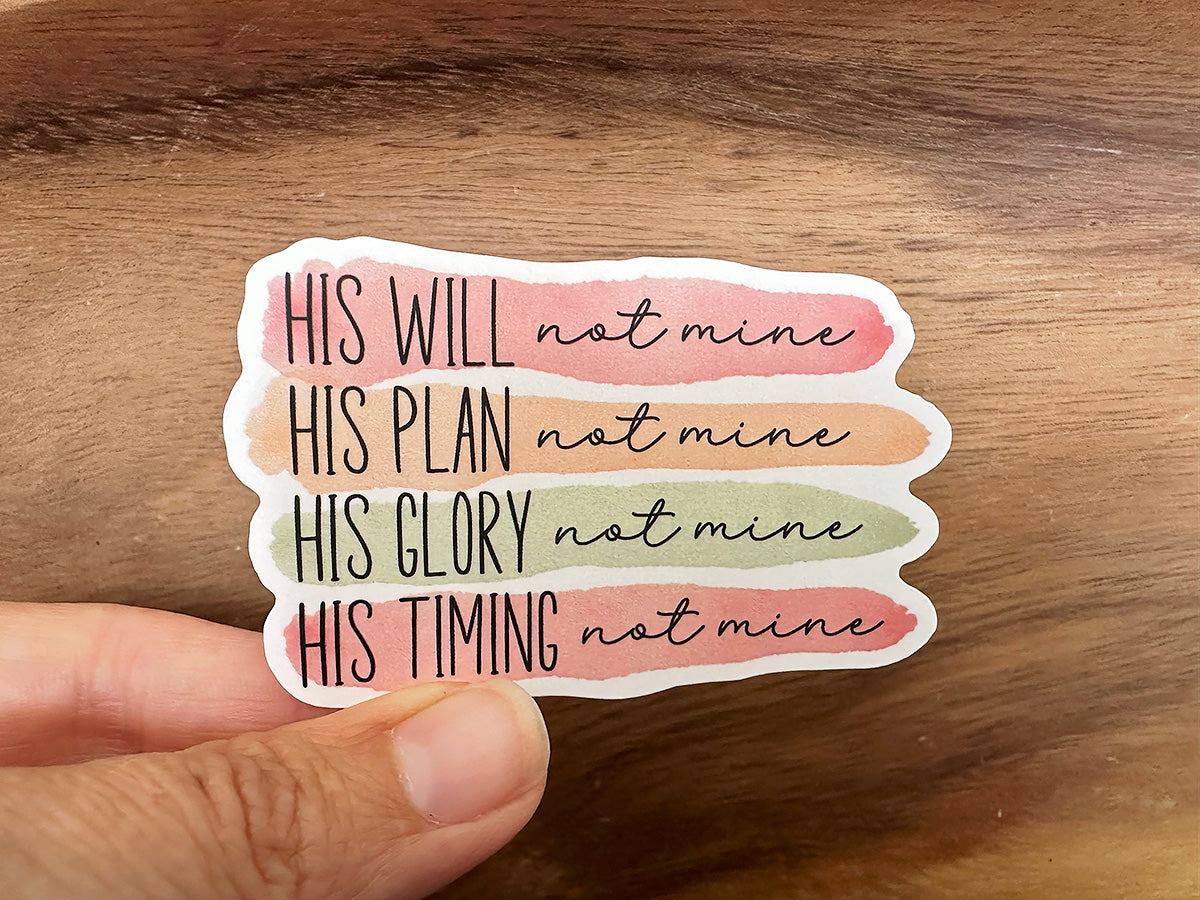 His Not Mine | Vinyl Christian Sticker