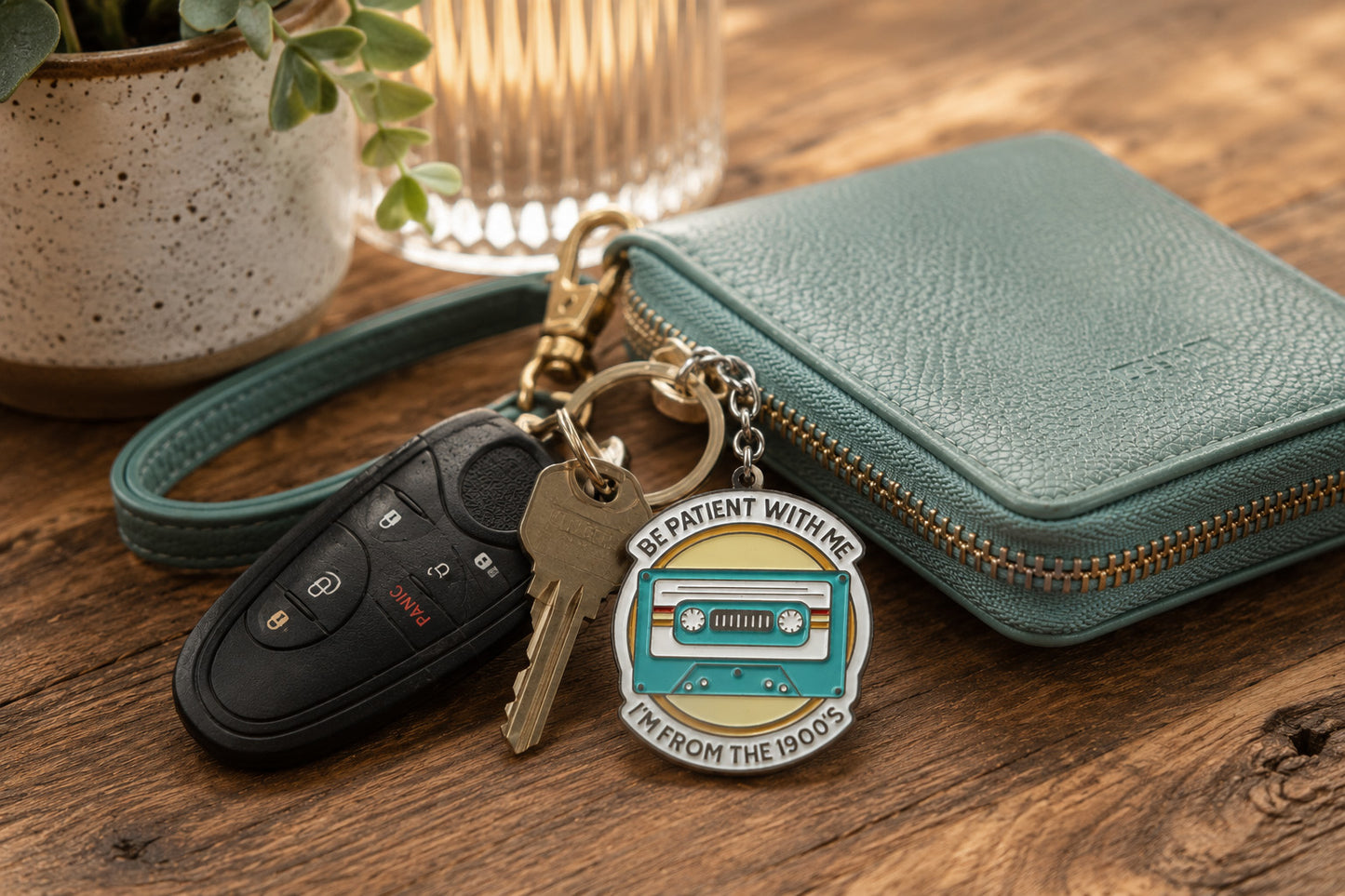 Keychain | Be Patient With Me, I'm From The 1900's | Enamel