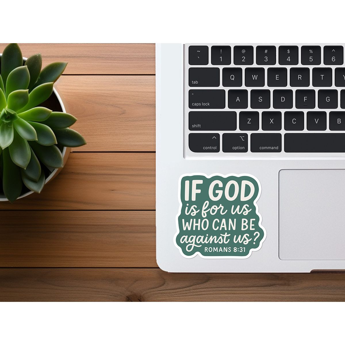 If God is For Us, Who Can Be Against? | Christian Sticker