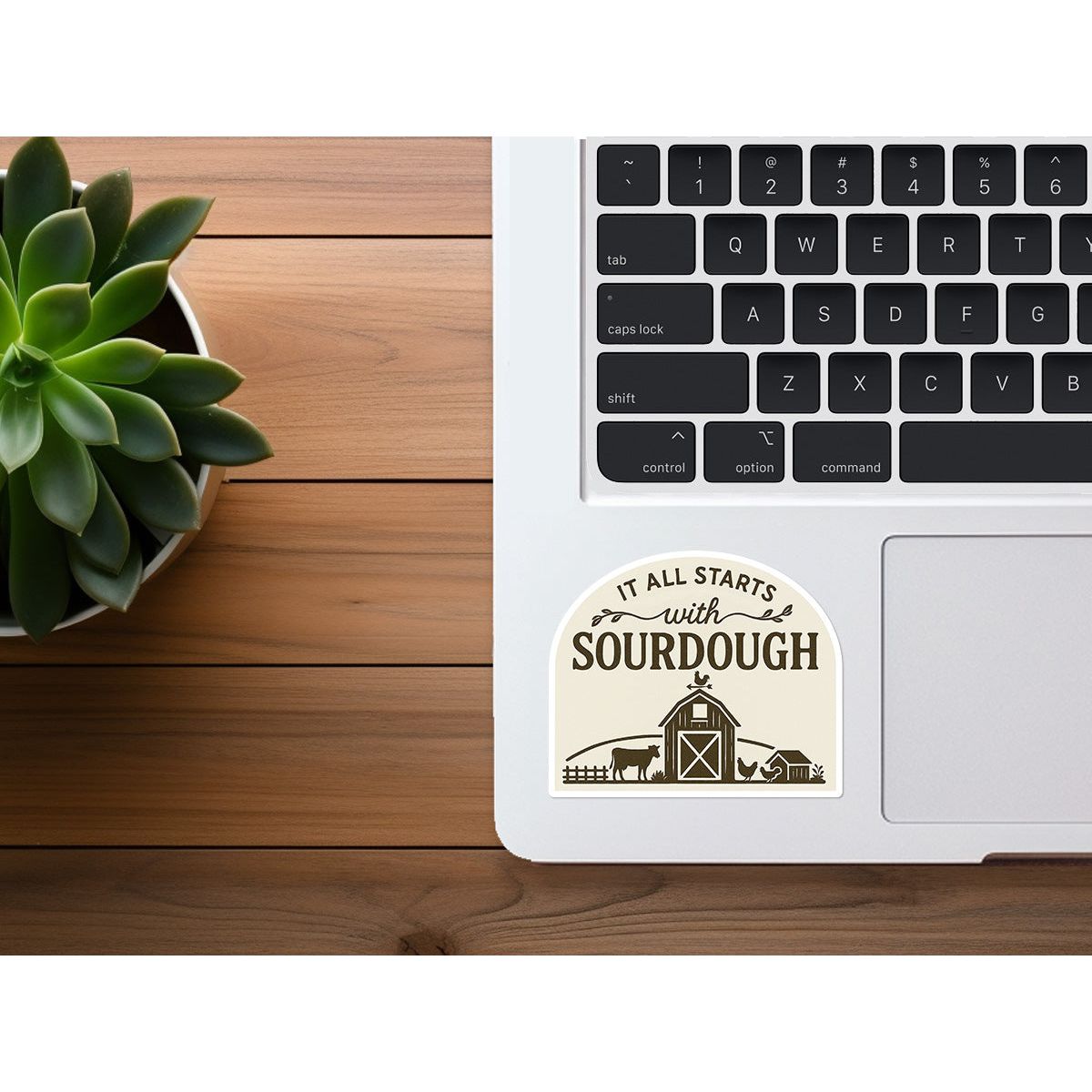 It All Starts With Sourdough | Funny Homesteading Sticker